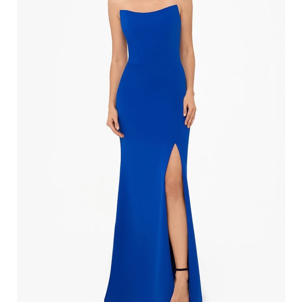 BETSY ADAMS STRAPLESS DRESS: STYLE A23375